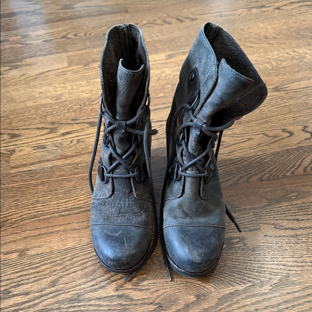 Sorel Women's Dark Brown Combat Boots